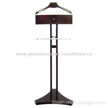 Garment Rack, Made of Wood Material, Mahogany Finish